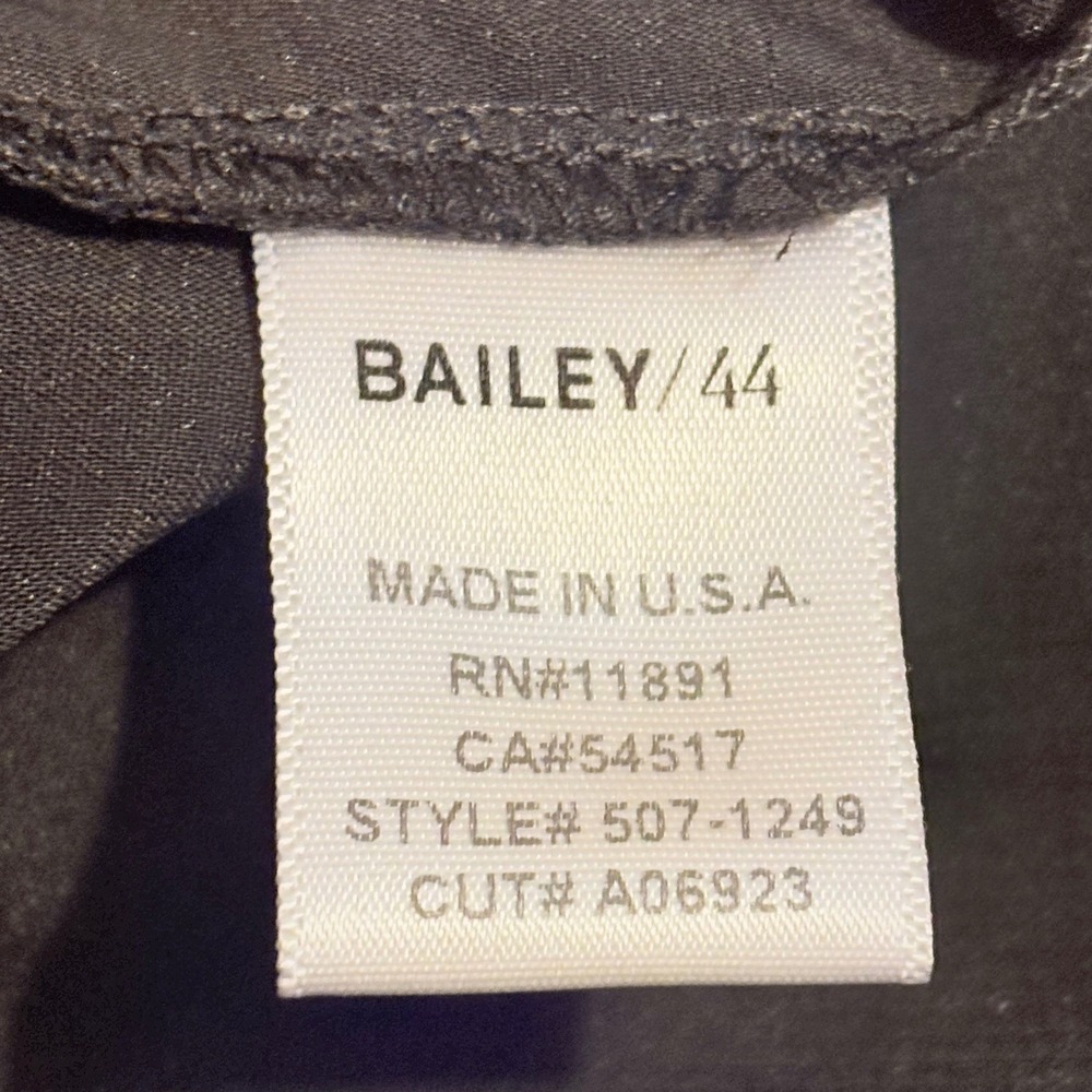 Bailey 44 Vivian Black Lace Illusion Neckline Sheath Dress Sleeveless Cocktail 6 - Picture 10 of 16